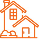 orange home icon